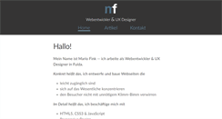Desktop Screenshot of mariofink.de