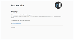 Desktop Screenshot of lab.mariofink.de